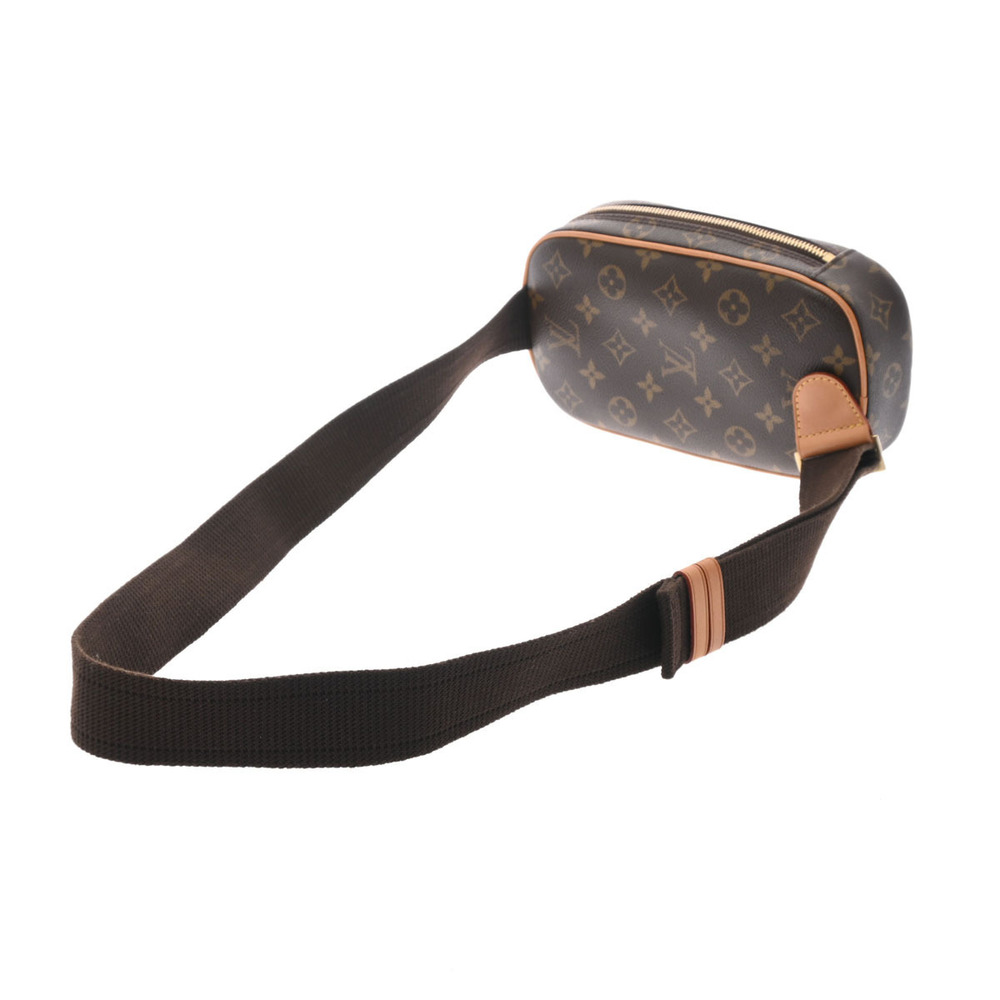 Louis Vuitton Body Ganju Canvas Brown Pochette Monogram Bag